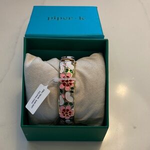 Piper Floral Bracelet with Pink and Green Accents